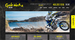 Desktop Screenshot of cycleworksreddeer.com